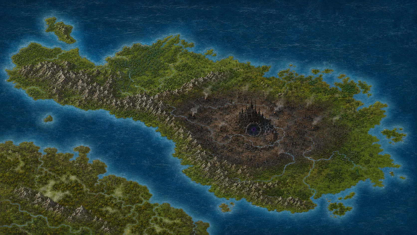 Map of the region